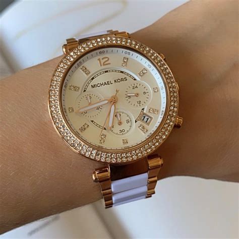 zegarek michael kors parker|Michael Kors parker rose goldtone.